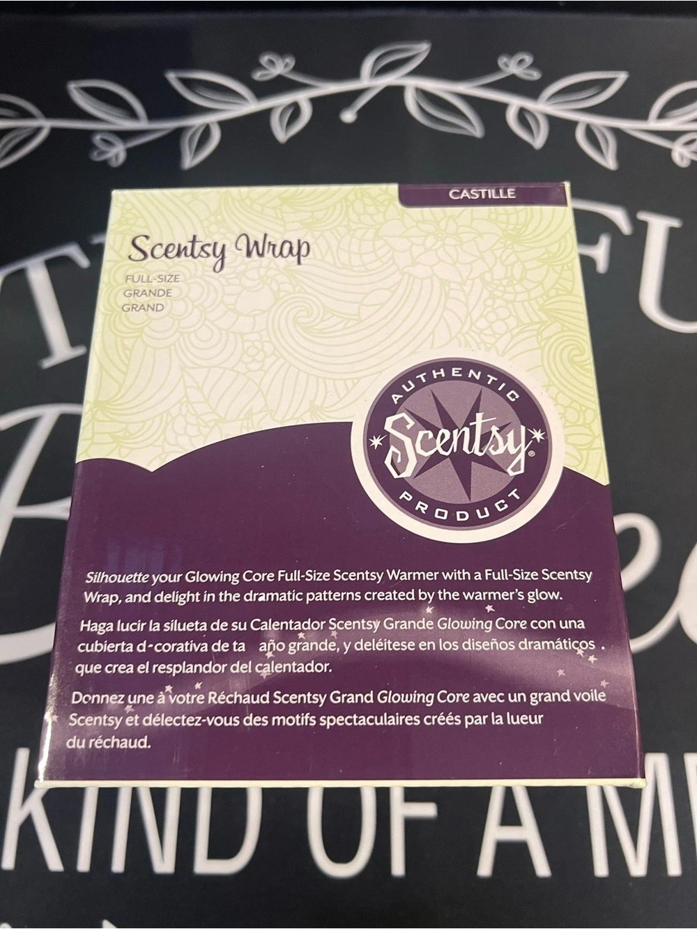 Scentsy Castille Warmer Wrap Full-Size Gold Shade